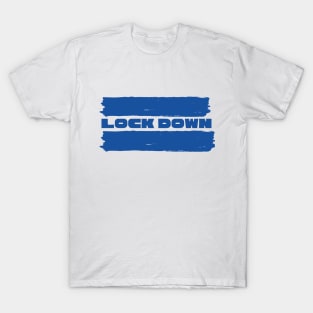 Blue Lock Down Design T-Shirt